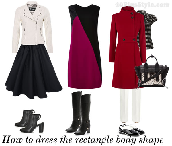 best clothes for a rectangle body shape