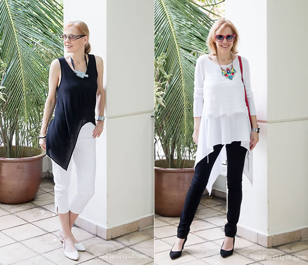 How to wear leggings over 40, 50, 60 and beyond. | 40plusstyle.com