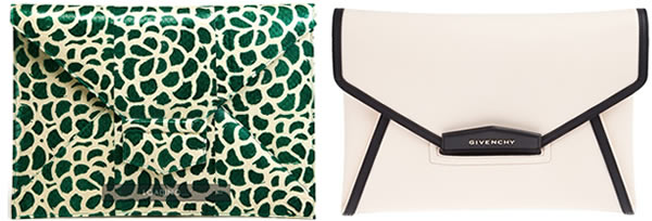 Envelope clutches for daytime