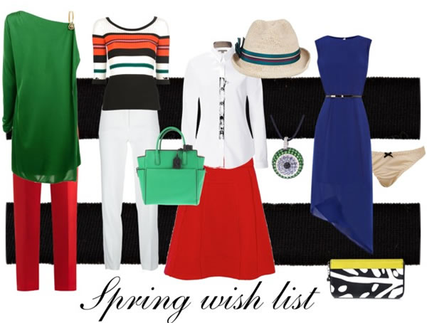 shopping list for spring 2013