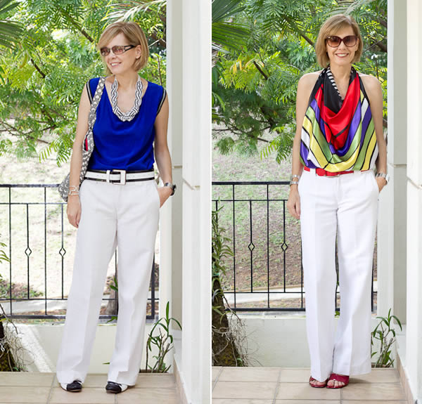 How to wear white pants