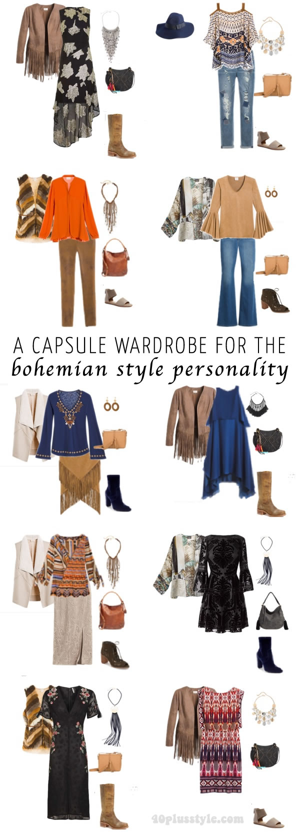 A capsule wardrobe for the bohemian style personality