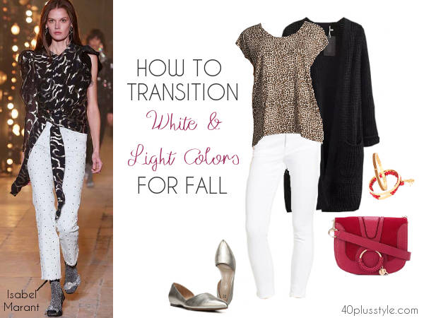 how to wear white in the fall | 40plusstyle.com