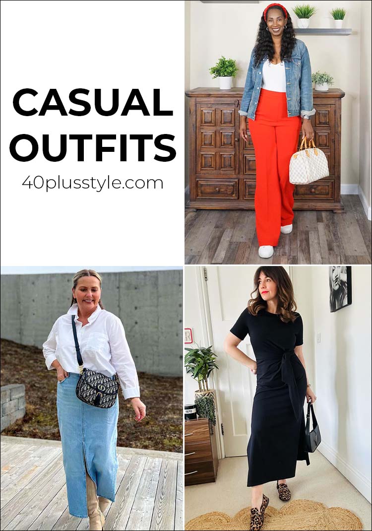 Casual wear outfits for everyday | 40plusstyle.com