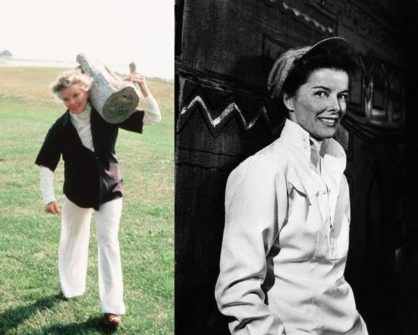 Style icon Katharine Hepburn