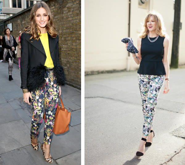 How to wear floral pants over 40, one of the hot Spring 2012 trends