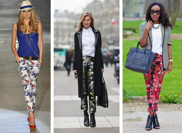 How to wear floral pants over 40, one of the hot Spring ...