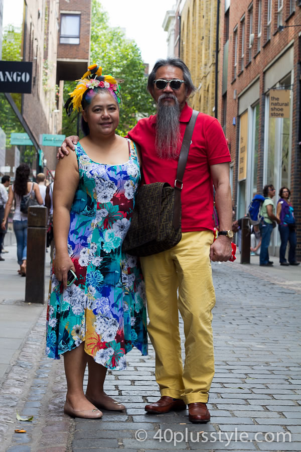 dressing in fabulous colour in London