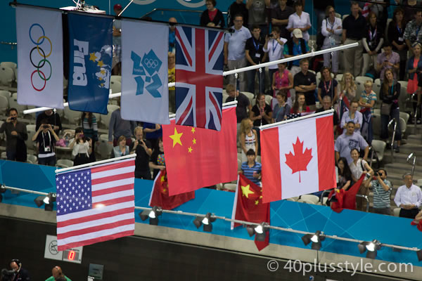 The winning flags
