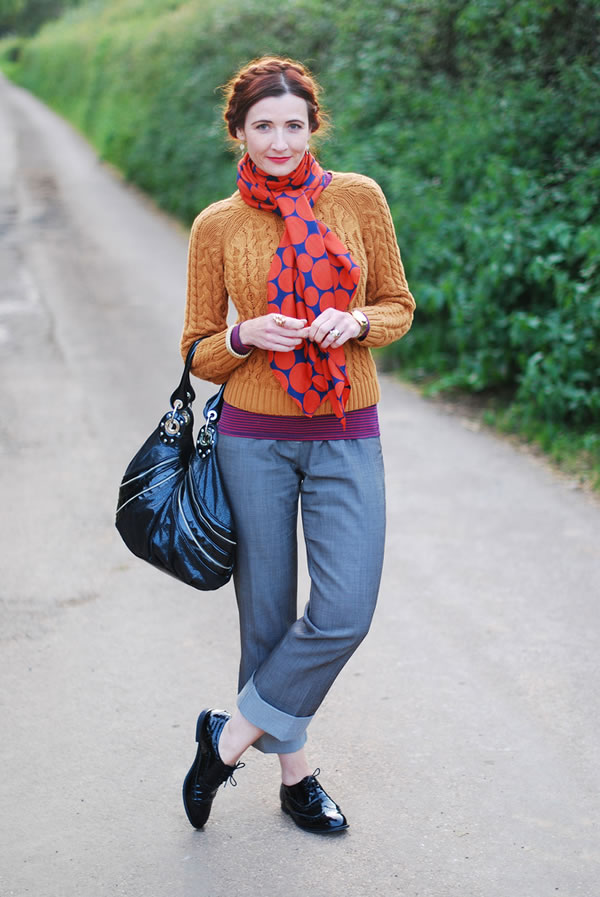 How to wear colour in abundance over 40