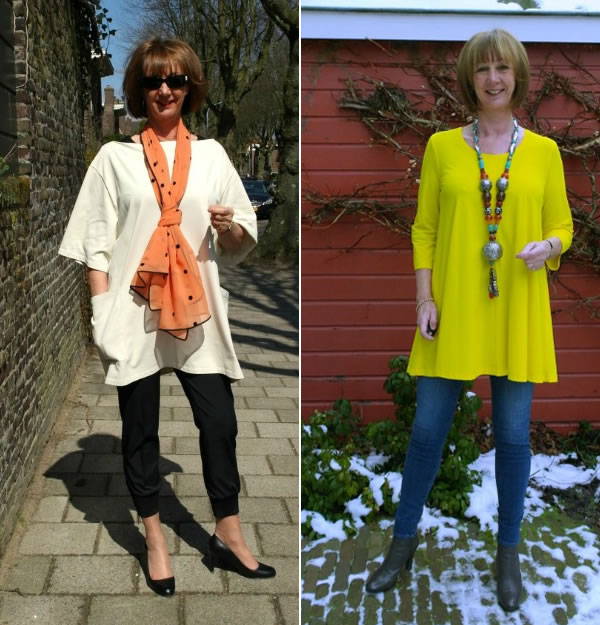 Wearing a dress over trousers: gorgeous looks from women over 40