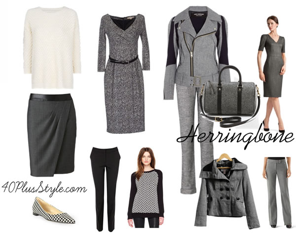 How to wear herringbone over 40