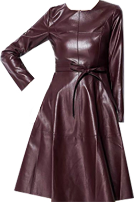 Leather Long Sleeve Dress | fashion over 40 | style | fashion | 40plusstyle.com