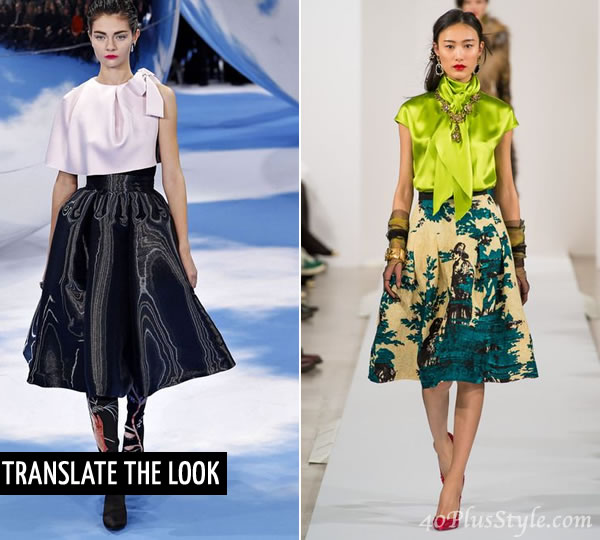 How to wear an a line skirt over 40