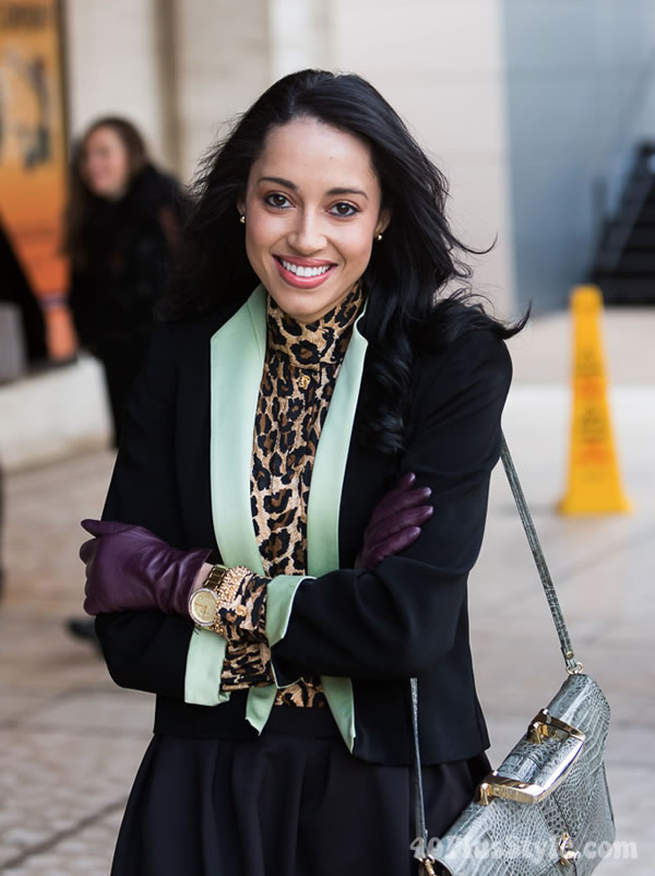 Ageless style inspiration: animal print blouse | 40PlusStyle.com