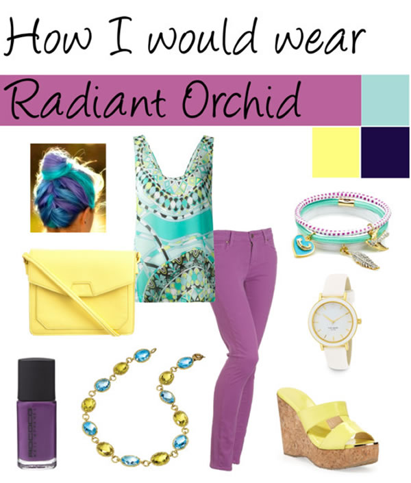 how i would wear radiant orchid | 40PlusStyle.com