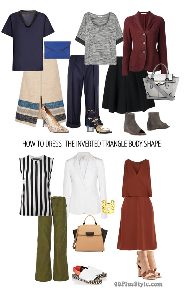 petite inverted triangle outfits