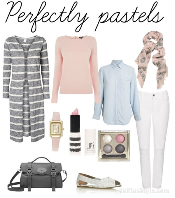 How to wear pastels - mixing and matching | 40PlusStyle.com