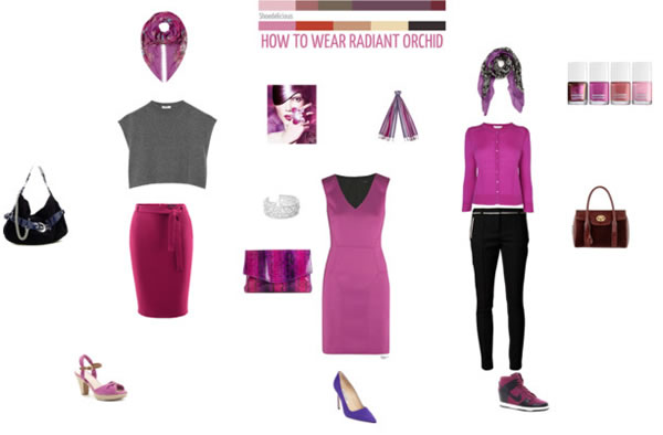 radiant orchid collage by Sue Walker | 40PlusStyle.com