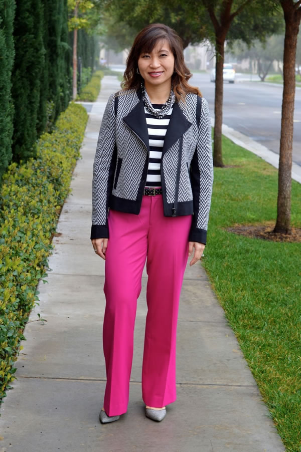 pink pants | 40plusstyle.com