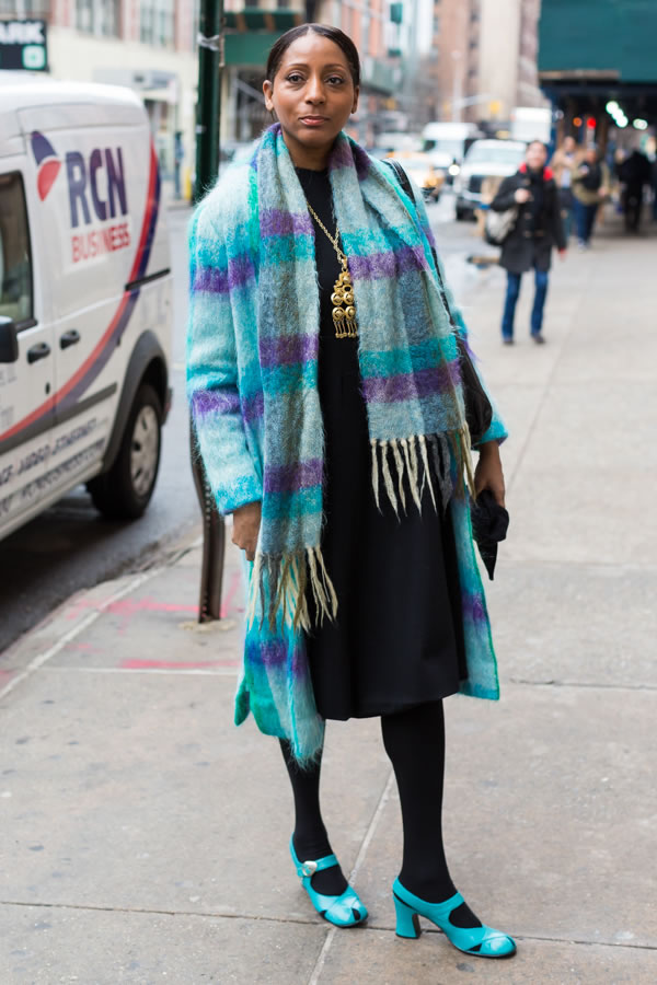 Great street style at the Manhattan Vintage show in New York