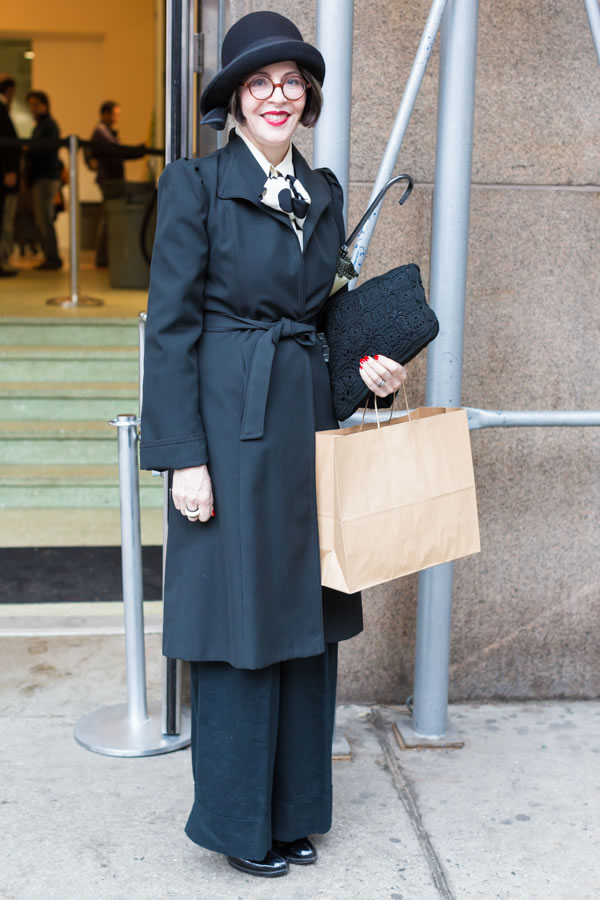 Great street style at the Manhattan Vintage show in New York