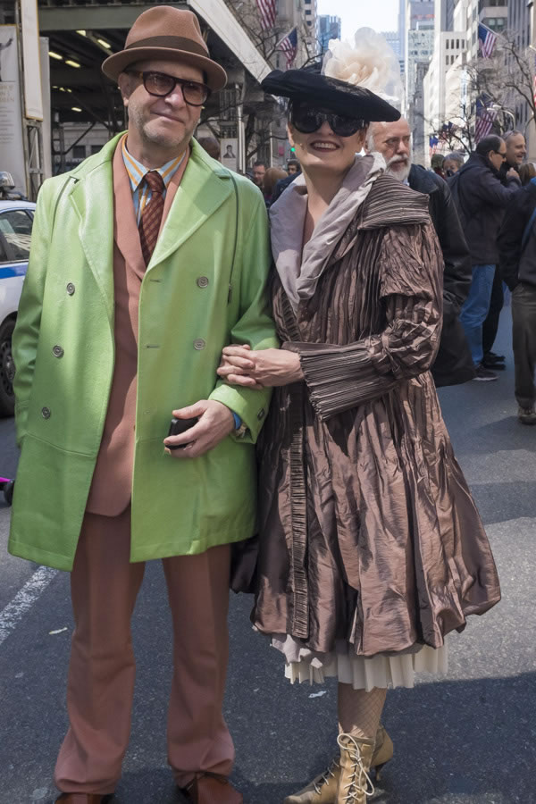 Couple dressed up for the Easter Parade | 40plusstyle.com