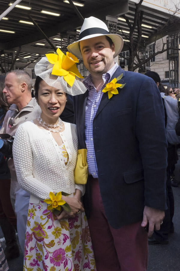 Couple during the Easter Parade 2014 | 40plusstyle.com