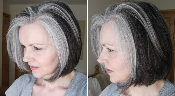 Gray hair with blue highlights: how to make the color last longer - wide 10