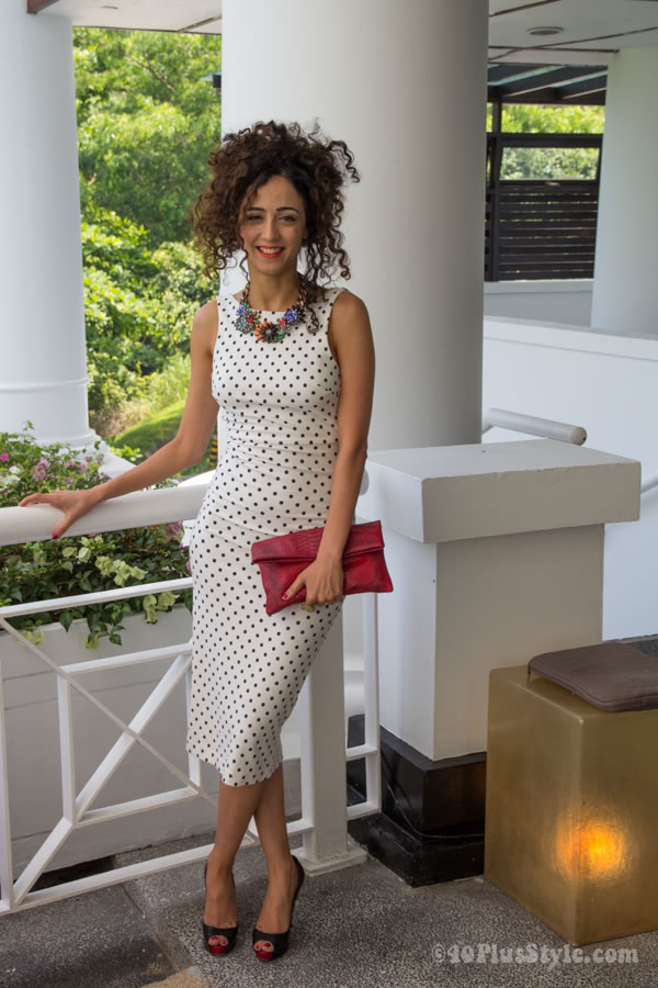 White and 2025 black dress combination