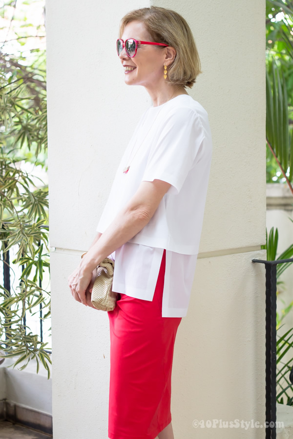 Combining gold with red and white