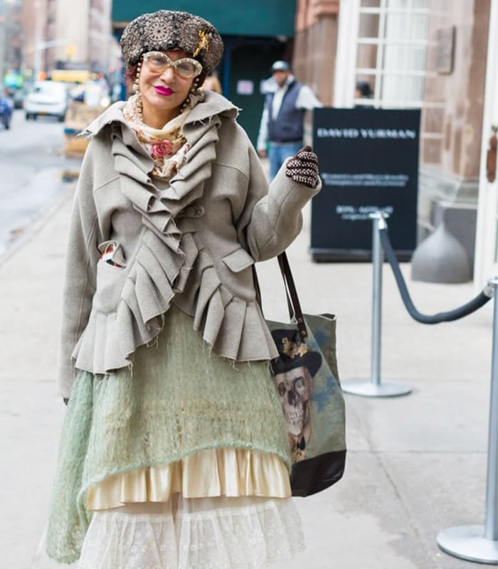 Fabulous vintage inspired street style at the Manhattan Vintage Show!