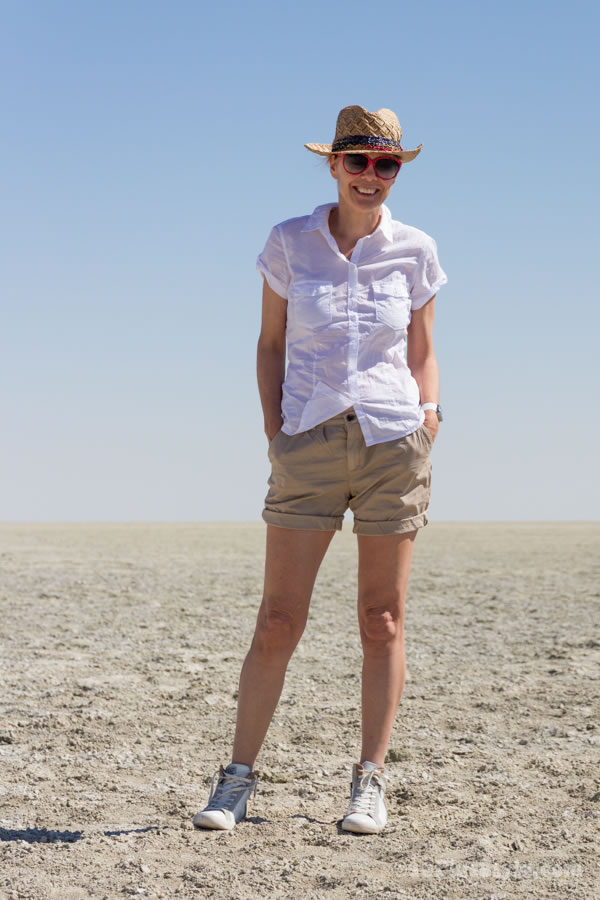 wearing shorts on safari | 40plusstyle.com