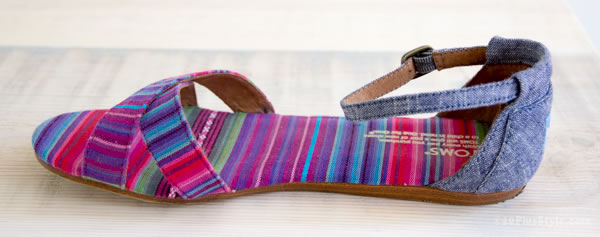 striped shoes from Toms | 40plusstyle.com