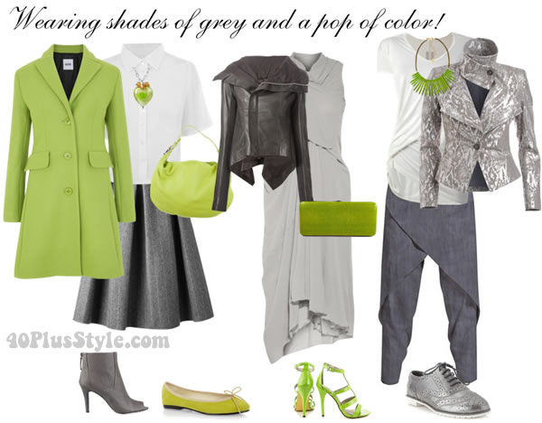How to wear gray – choose color combinations and ensembles