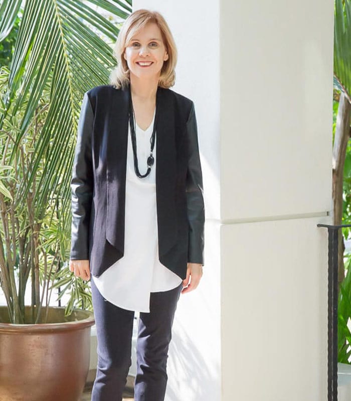 Wearing A Blouse And Blazer | 40plusstyle.com