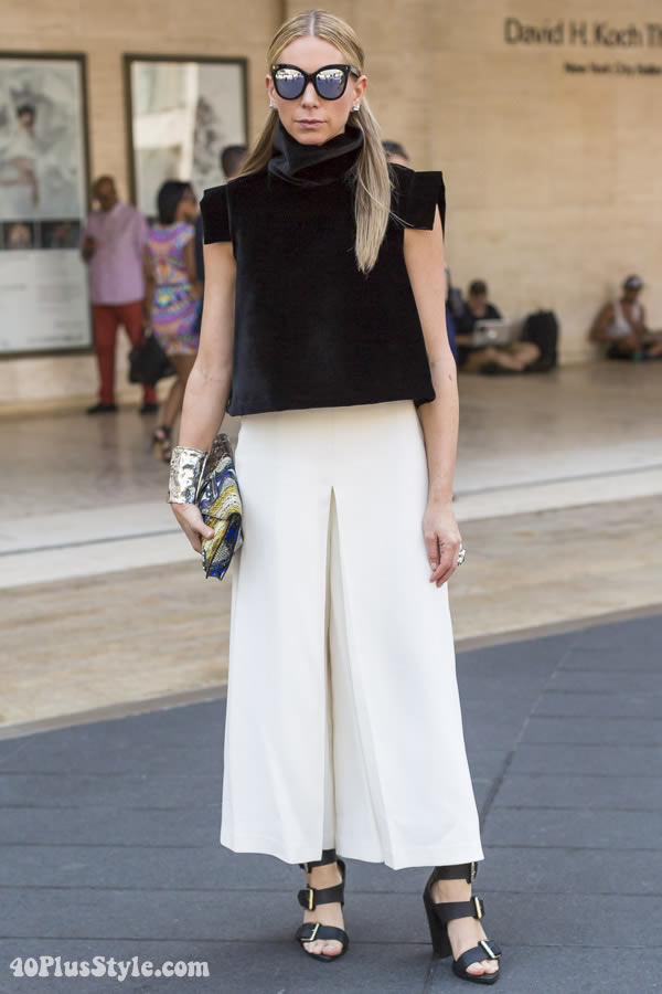 Streetstyle inspiration: Culottes. Will you embrace them this season?
