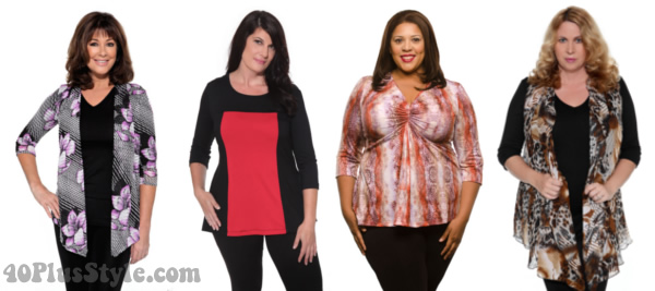 best tops for apple body type | 40plusstyle.com