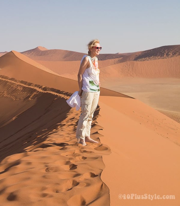 What I wore in Sossusvlei in Namibia, Africa