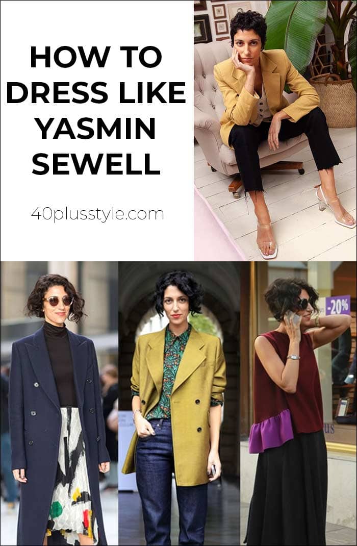 How to dress like Yasmin Sewell | 40plusstyle.com