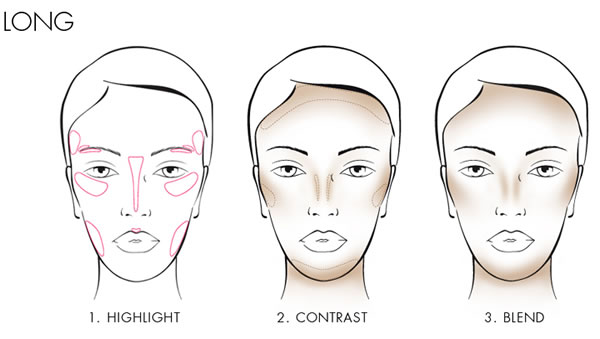 contouring for oval face