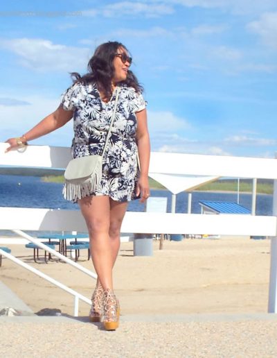 how to wear a romper when you are plus size | 40plusstyle.com