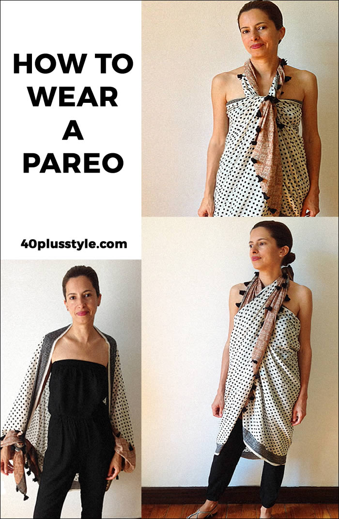 how to wear a pareo