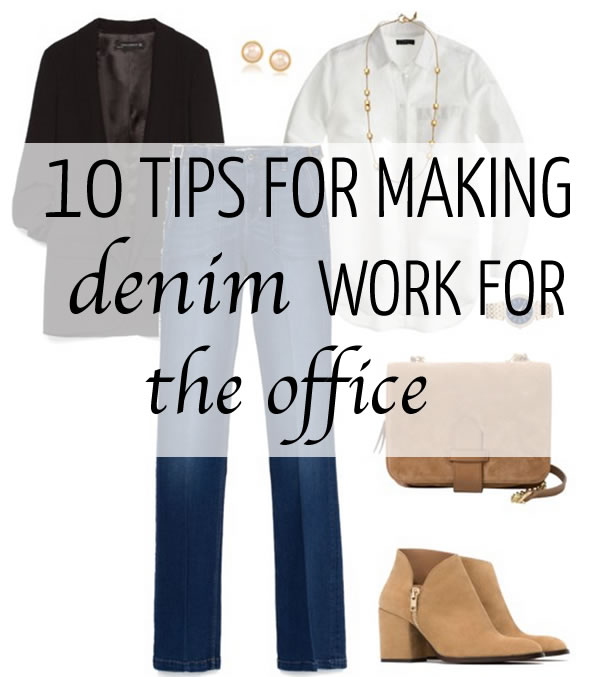 denim office outfit