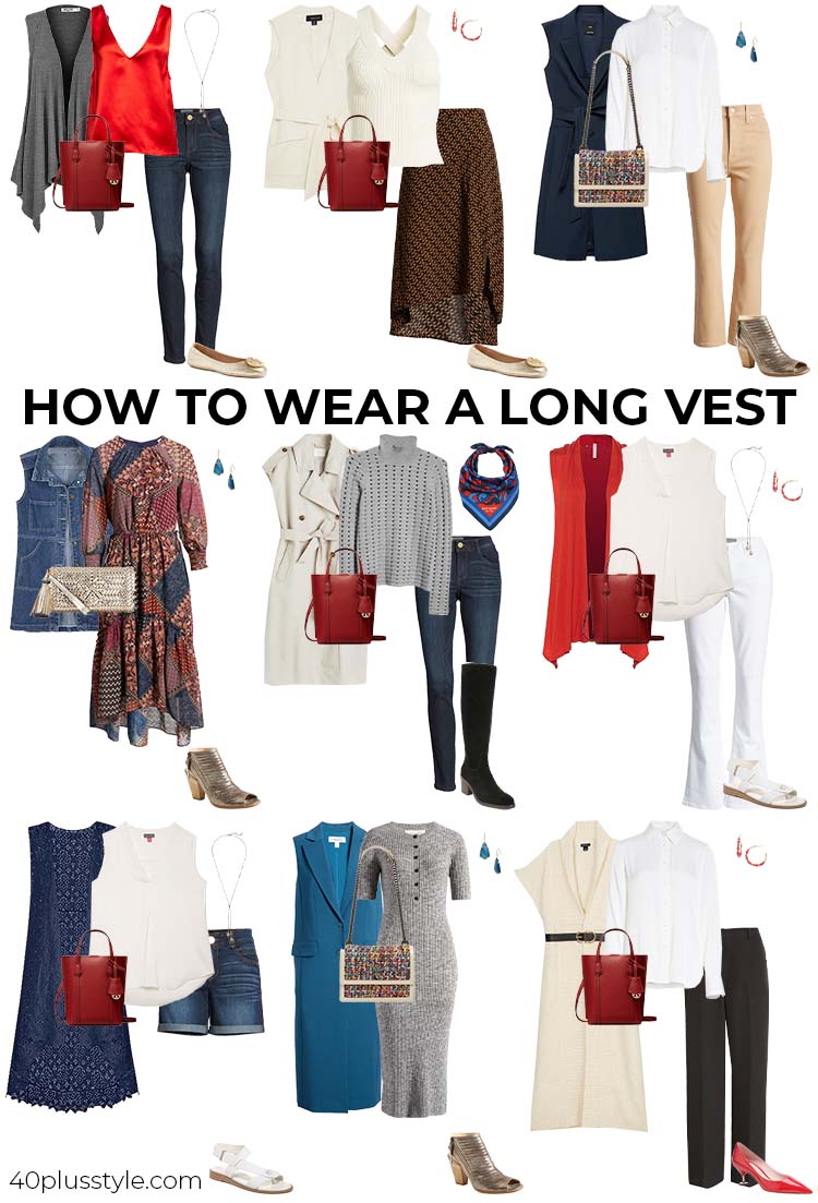 Vest capsule wardrobe | 40plusstyle.com