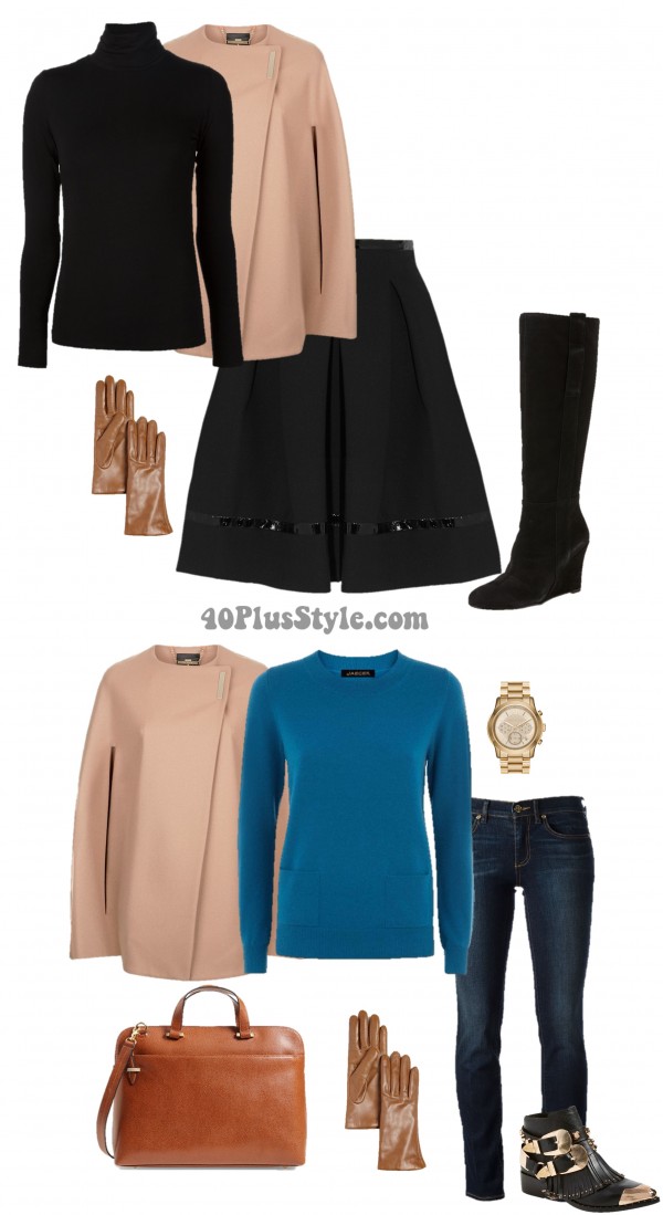 Luxury Chic Cashmere Cape | 40plusstyle.com