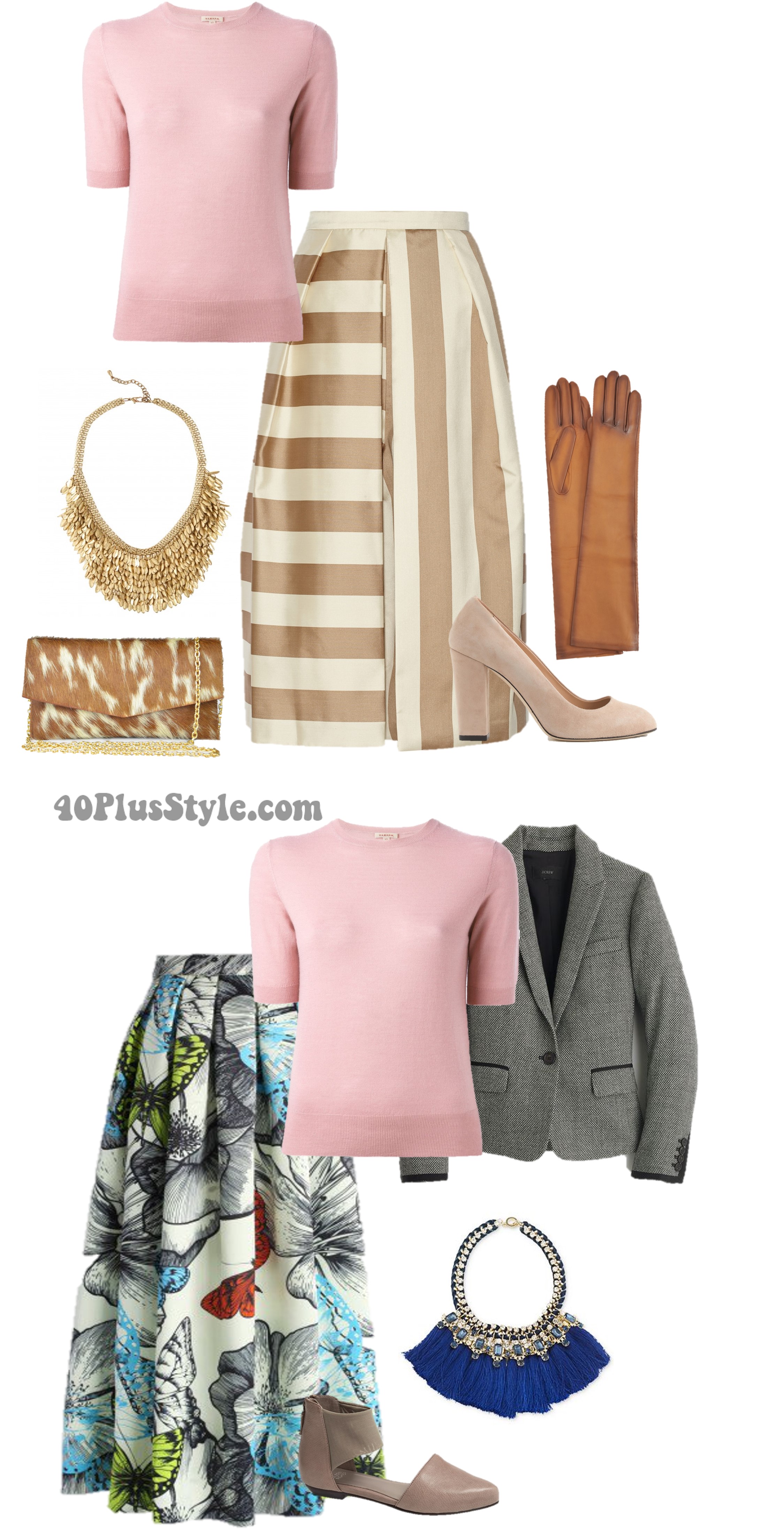 Luxury Chic Short Sleeve Cashmere Sweater | 40plusstyle.com