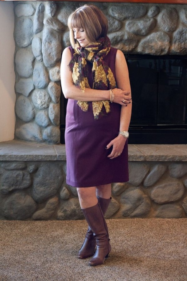 Purple Dress Boots | 40plusstyle.com