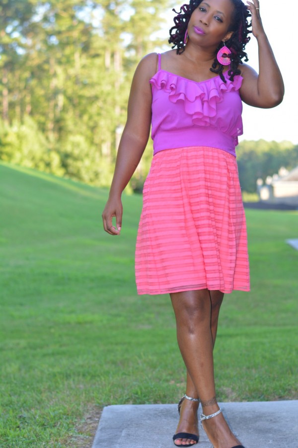 Pink Fuschia Dress Sleeveless | 40plusstyle.com