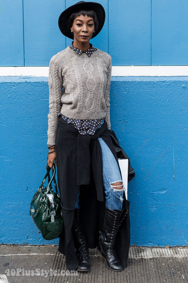 Streetstyle Inspiration From Manhattan Vintage Show In New York | 40plusstyle.com